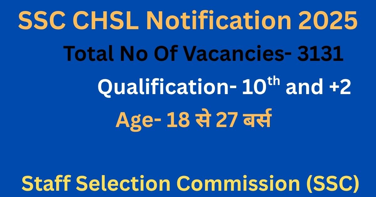 ssc chsl notification 2025